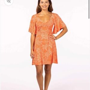 Rip Curl Rio Dress- Hot Orange size Small